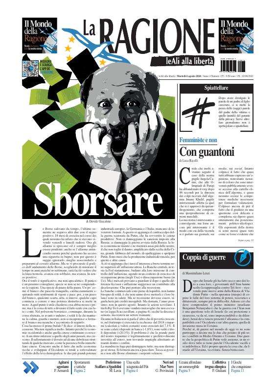 Prima-pagina-la ragione-oggi-edizione-di-oggi-20240806